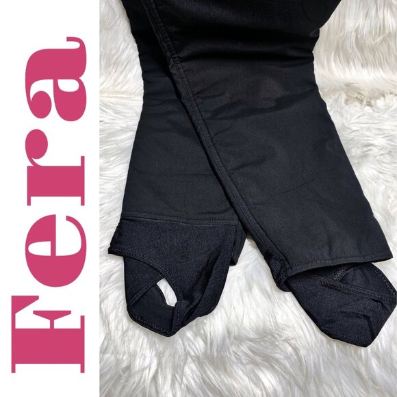 FERA INTERNATIONAL WOMEN’S VINTAGE 90s BLACK SNOW SKI BIB ONE PIECE STIRRUP, SIZ - Picture 13 of 14